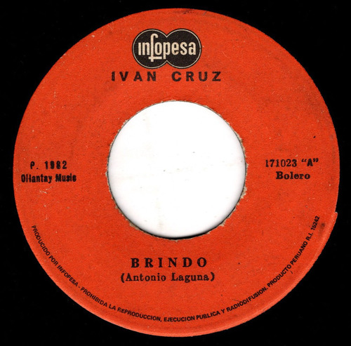 Fo Ivan Cruz Brindo Single Bolero 1982 Riciwithduck
