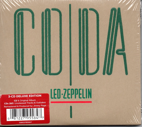 Imagem 1 de 2 de Cd Triplo Led Zeppelin - Coda, Cd Deluxe Edition