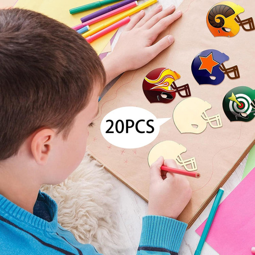 20 X Juguetes De Dibujo Con Recortes De Madera En Forma De