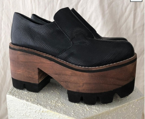 Zapatos Botas Plataforma Negras Maison Palou