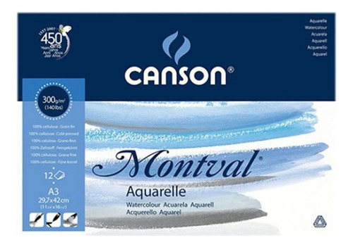 Album Canson Montval 300 Grs G/fino A3 30x42cm