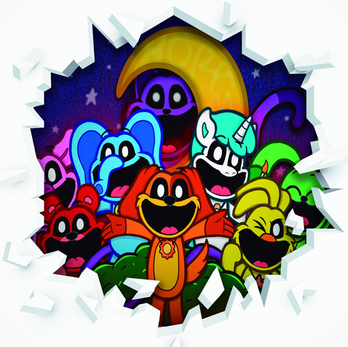 Adesivo De Parede Buraco Falso Catnap M1 P