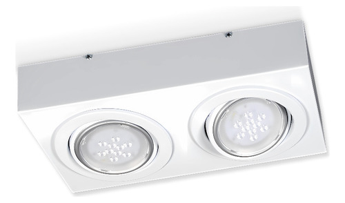 Plafón De Aplicar 2 Luces Ar111 Móvies Techo Living Dormitor