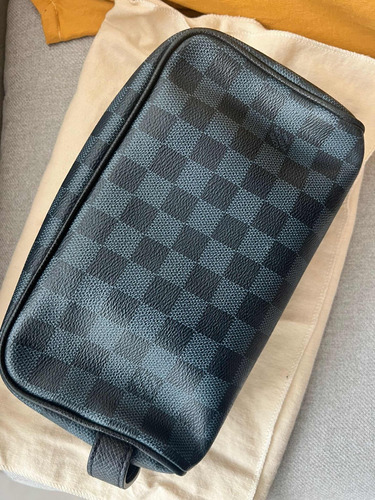 Bolsa De Mano, Louis Vuitton, Damier Cobalt Canvas Washbag