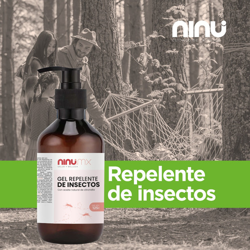 Repelente Gel Mosquitos Insectos 125 Ml A Base De Citronela
