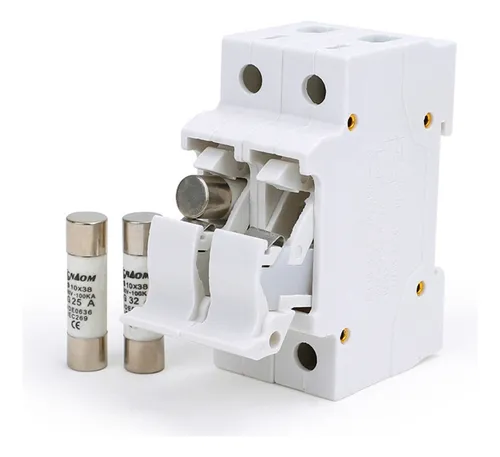 comprar Porta Fusivel 2 Polos P\u002F Sistema Solar 10x38mm Pv 500v Dc\u002Fcc