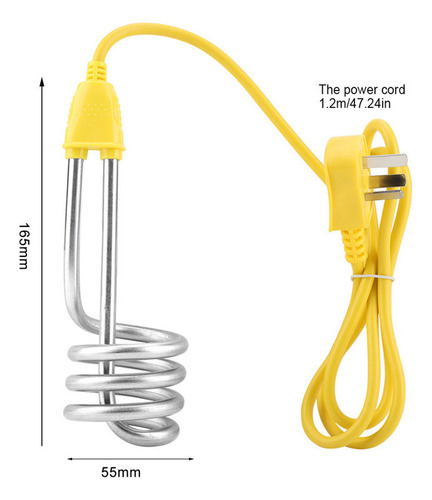 Calentador De Inmersión Eléctrico Portátil, Caldera, Tubo En