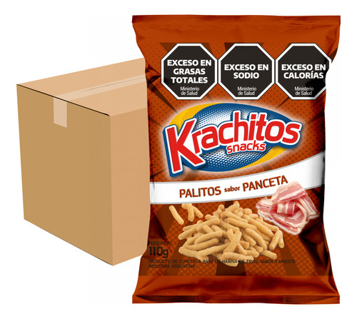Palitos Salados Sabor Panceta Krachitos X110gr (bulto X24)