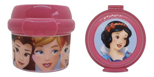 Disney Princesas Porta Colación Snack Yogurt 280ml Sin Bpa