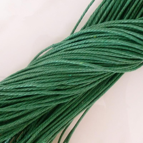 2 Línea De Rosca De Cordón De Abalorios De Encerado Verde