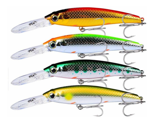 Katuysha Minnow Señuelo Pesca  Topwater Hard Baits Deep Set