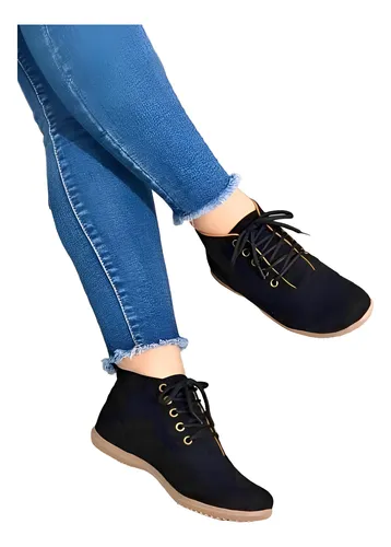 Zapatos Calzado Botas Botines Casual Para Dama Mujer