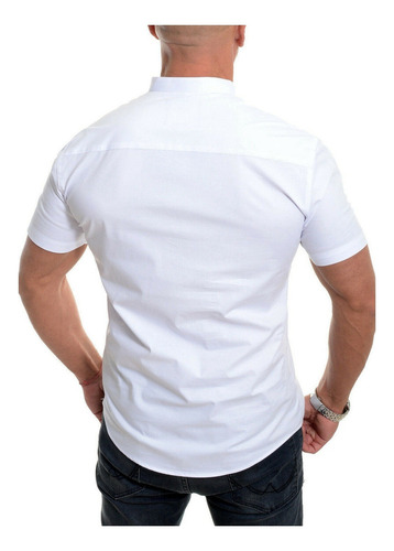 Playeras Para Hombre Jersey De Manga Corta Con Cuello En
