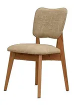 Comprar Silla Tapizada Escandinava Frida Paraíso Premium Miagala Estructura De La Silla Lustre Roble Asiento Lino Arena Diseño De La Tela Liso