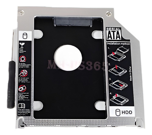 Nuevo Diseño 2 Ssd Hd Hard Drive Caddy Bahía Óptica Para App