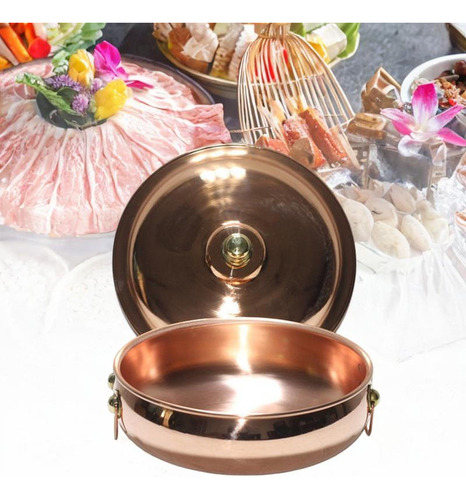 Olla De Cobre Para Sopa, Olla De 30 Centímetros