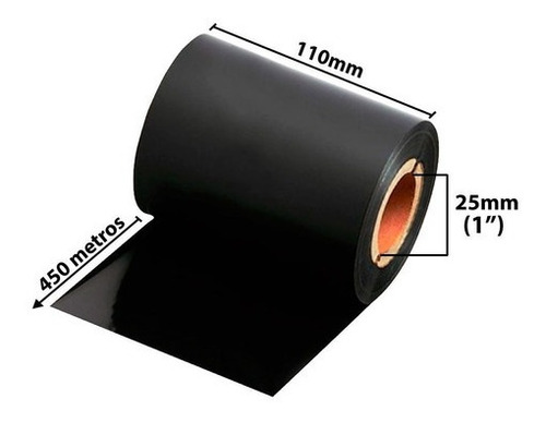 10 Rolos Ribbon Cera 110x450 P/ Argox X-2000 Elgin Tt042