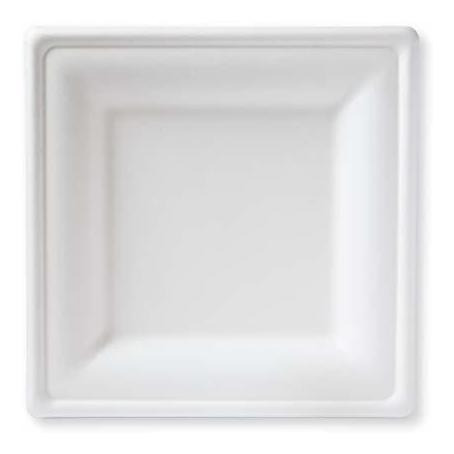 Party Supplie Plato Com Able 50 Unidade Color Blanco