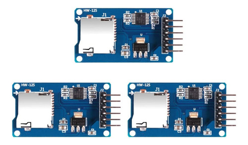 Módulo De Tarjeta Micro Sd Aitrip 3pcs Con Conversión De Niv