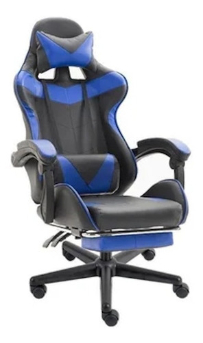 Silla Pc Gamer Ergonomica Juvenil Cojin Lumbar Reposa Pies