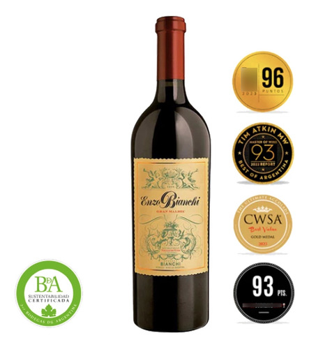 Vino Enzo Bianchi Gran Malbec 750 Ml