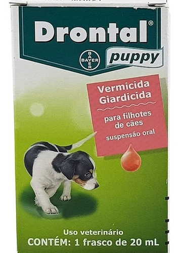 Vermífugo Drontal Puppy Filhote Frasco Com 20 Ml