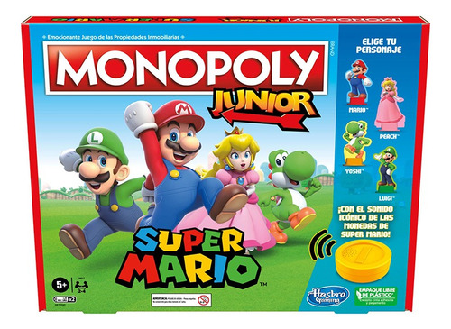 Juego De Mesa Hasbro Monopoly Junior Edición Super Mario