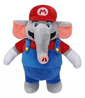 Peluche De Mario Bros Wonder Elefante Marca Takara Tomy 30cm