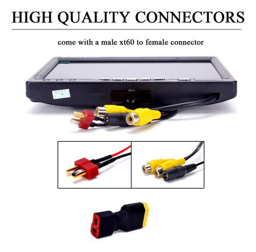 Monitor Fpvdrone Rc De 7 Pulgadas Fpv 1024x600 Ips Lcd Monit