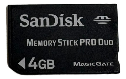 Tarjeta Memory Stick Pro Duo De 4 Gb Sandisk (Usado)