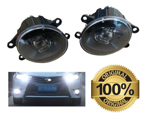 Faros Niebla Origina Negro Led Toyota Corolla 2015 2016 2017