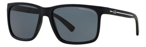 Óculos De Sol Armani Exchange Ax4041sl 815787 58 Azul Fosco Cor Azul-escuro Cor da lente Cinza Desenho Padrão