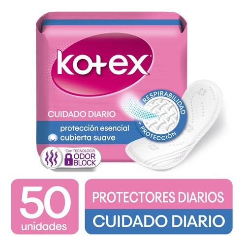 Kotex Protec Days Cuidado Diario Paquete Por 50 Unidades