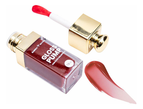 Kit Bbs Red+ Gloss Pump Brown + Gloss Led Com Espelho Cor 4