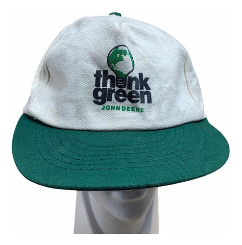 Gorra Think John Deere Vintage Hecha En Usa Coleccionable