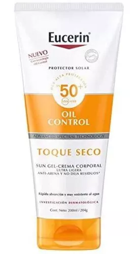 PROTECTOR SOLAR FACIAL 50+ PIEL MIXTA A GRASA OIL CONTROL 200ML - EUCERIN -  Oh Lala Beauty Bar