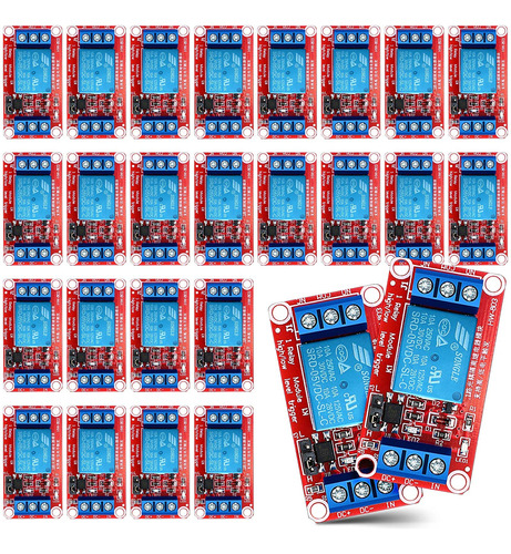 24 Modulo Rele 5 V Interruptor Un Canal Optoacoplador Placa