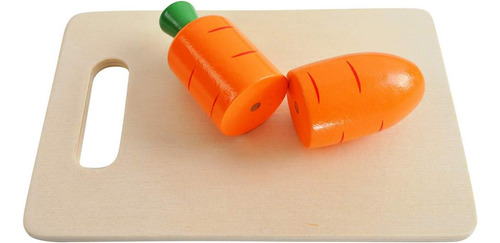 Set Corta Frutas Y Verduras Madera Con Iman Juego 17 Piezas