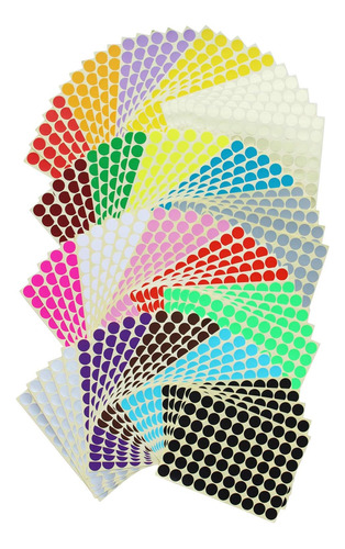 7000 Count 3/4  Round Dot Stickers Etiquetas De Codific...