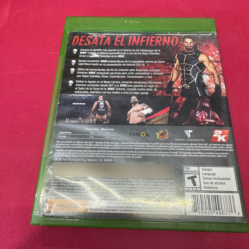 W 2k16 Xbox One Original (Usado)