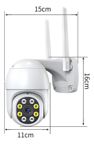 Camara De Seguridad Ip Wifi Robotizada 360° Para Exteriores