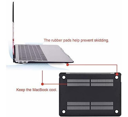 Carcasa Para Macbook A1932 Con Retina Flor De Peonía