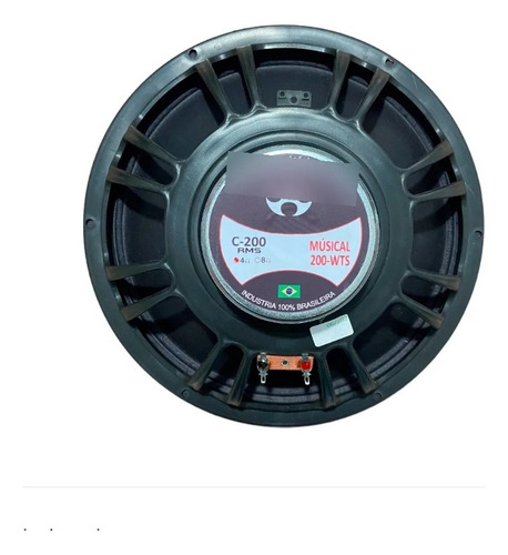 Kit 2 Alto Falante 12 Subwoofer Compet + 1 Tweeter 150wrms Cor Preto