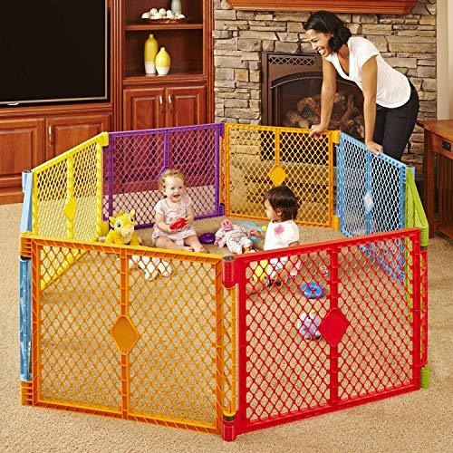 Corral North States De 8 Paneles Para Niños -multicolor