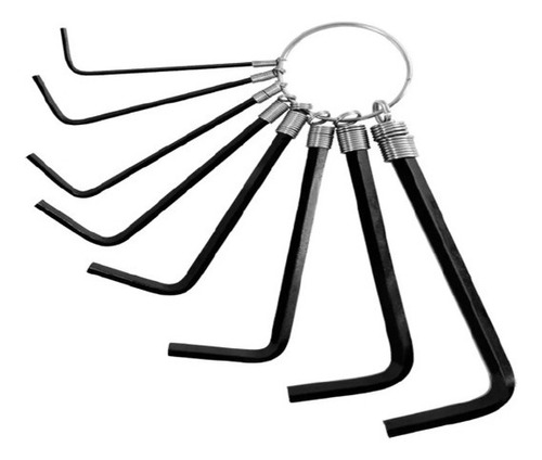 Llave Hexagonal 8 Pzs Mm Tipo Llavero Lion Tools 1453 Lion T