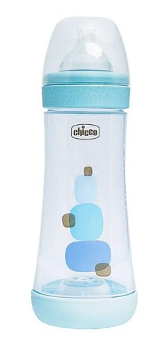 Mamadeira Perfect 5 300ml 4m+ Fluxo Rápido Azul Da Chicco