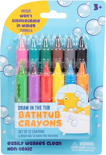 Bath Crayons Super Set -juego De 12 Colores De Dibujo En La