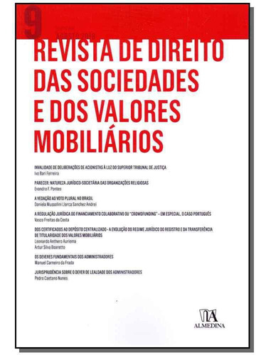 Rev. De Direito Soc. Val. Mobiliarios-n.09-01ed/19