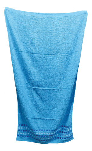 Toalla De Medio Baño 100% Algodón Varios Colores Azul Azul