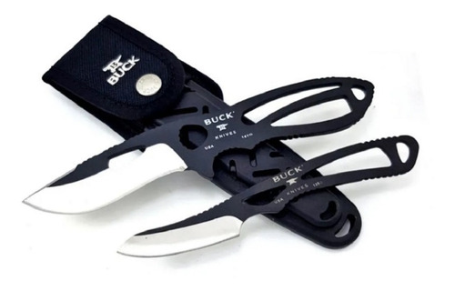 Cuchillo Buck Paklite Trophy Kit 8,9cm Y 6,4cm 420hc Funda.